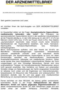 Vorschaubild Newsletter von Der Arzeimittelbrief